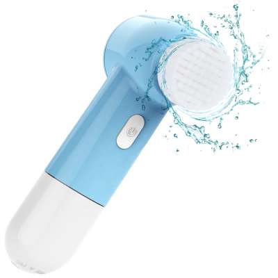 CE ROHS FCC FDA Approved Private Label Face Washing Machine Electric Scrubber Brush Two Speed Spin Massage Facial Brush Cleanser