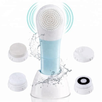 Sonic Facial Cleansing Brush Electronic Face Brush Waterproof Facial Brush for Deep Cleansing Exfoliating and Blackhead Remove